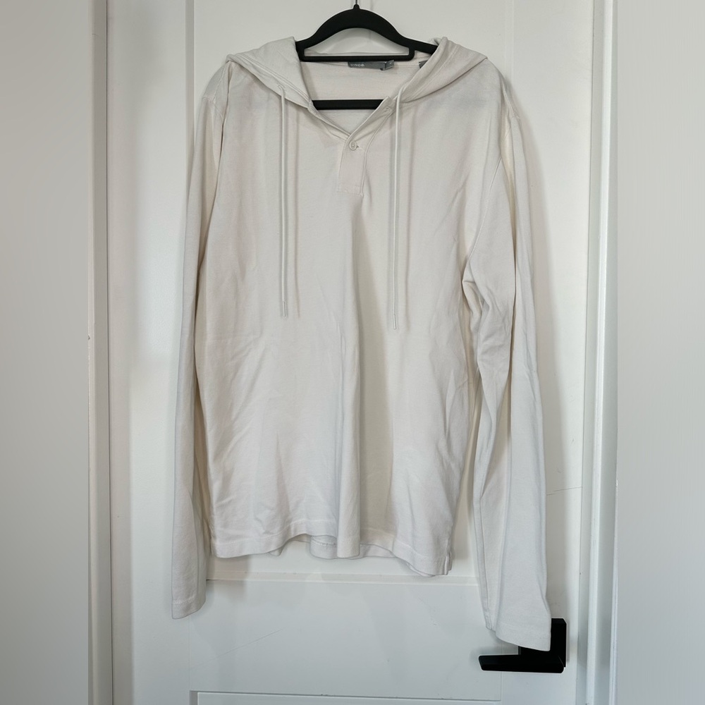 Medium Textured Vince 100% Pima Cotton Hoodie